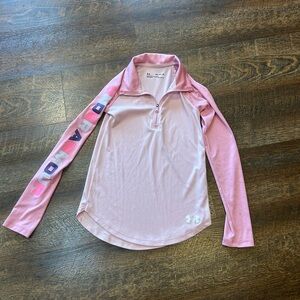 Under Armour Light Pink Quarter Zip Top
